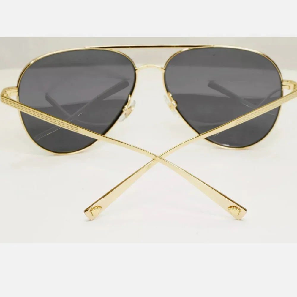 Versace Pilot Metal 59mm Sunglasses New Italy